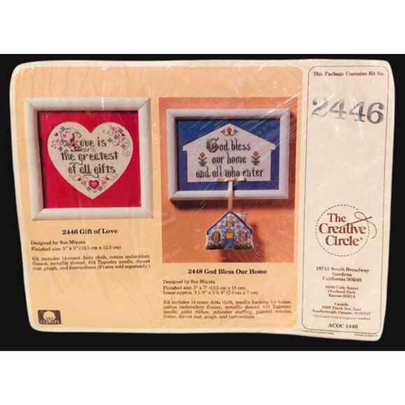The Creative Circle 2446 Gift Of Love Cross-Stitch Kit - Picture 1 of 3
